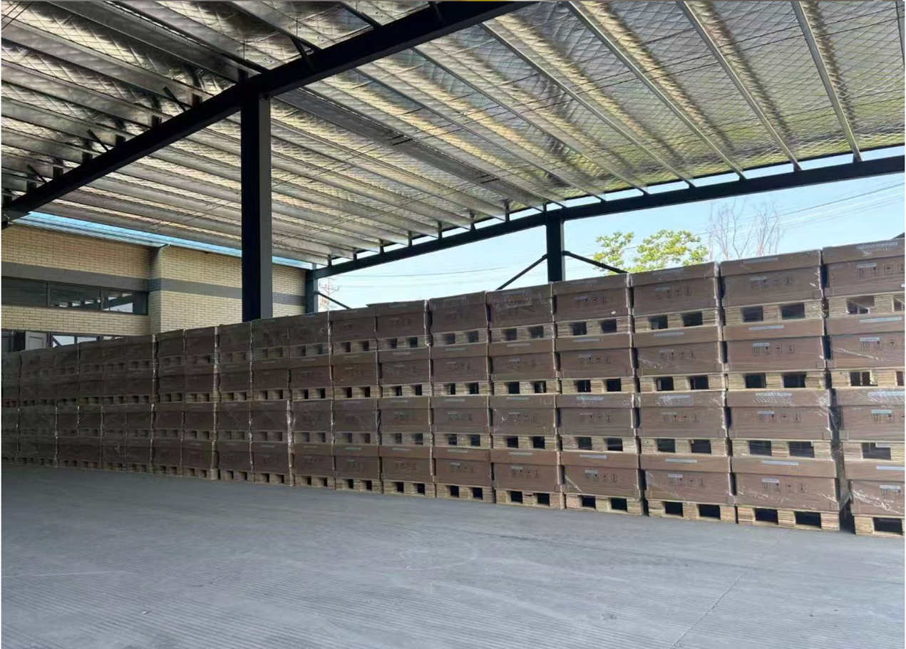 High-voltage LiFePO4 battery cabinets prepared for project delivery