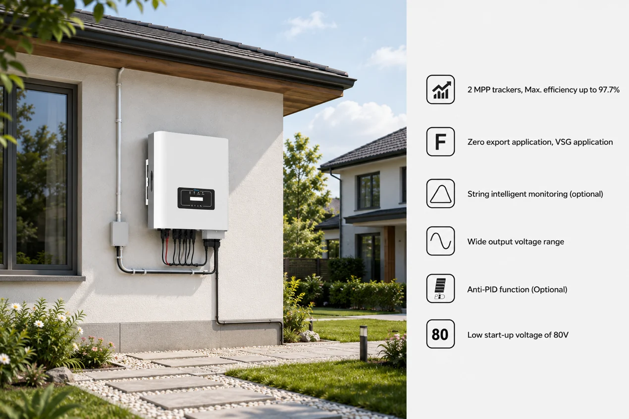 2–10kW grid-tied inverter application and feature overview