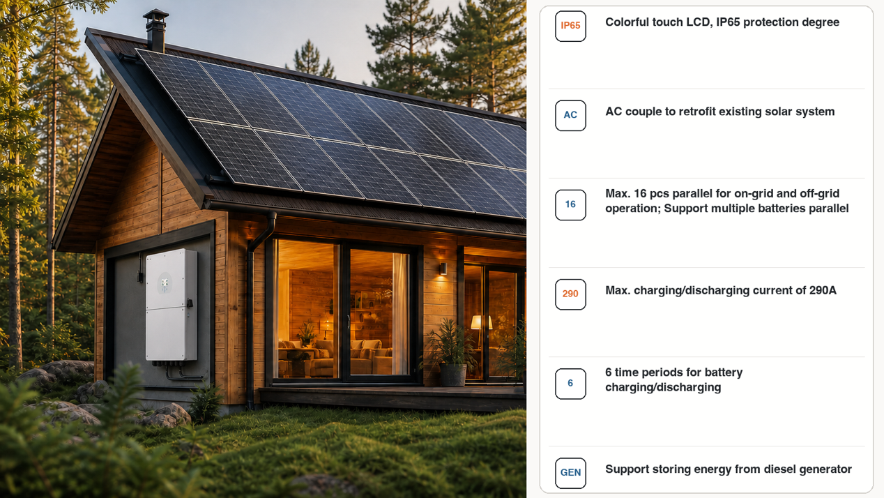 12–16 kW hybrid inverter application and product highlights