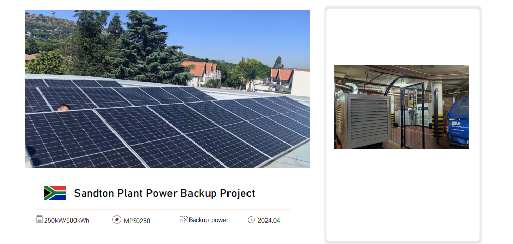 250 kW 500 kWh energy storage project in South Africa