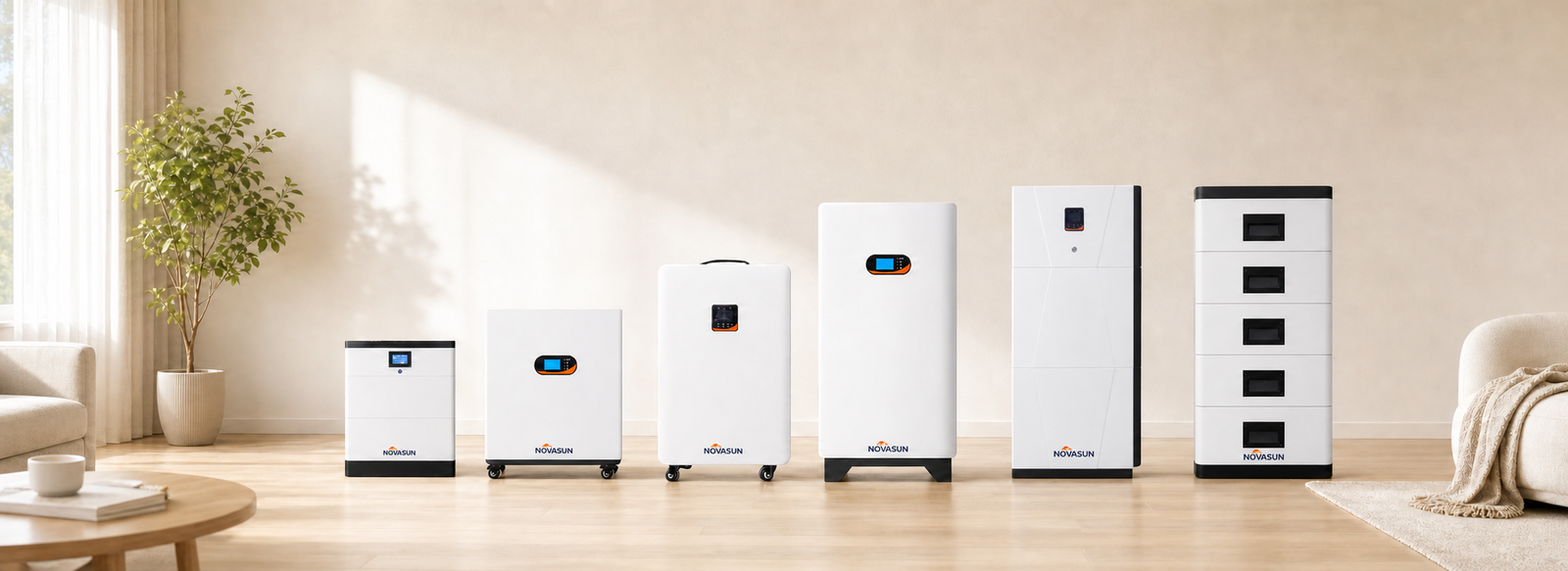 NOVASUN residential lithium battery energy storage product range