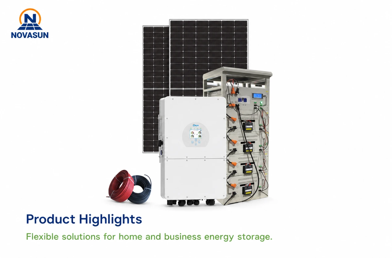 NOVASUN hybrid solar energy storage product highlights
