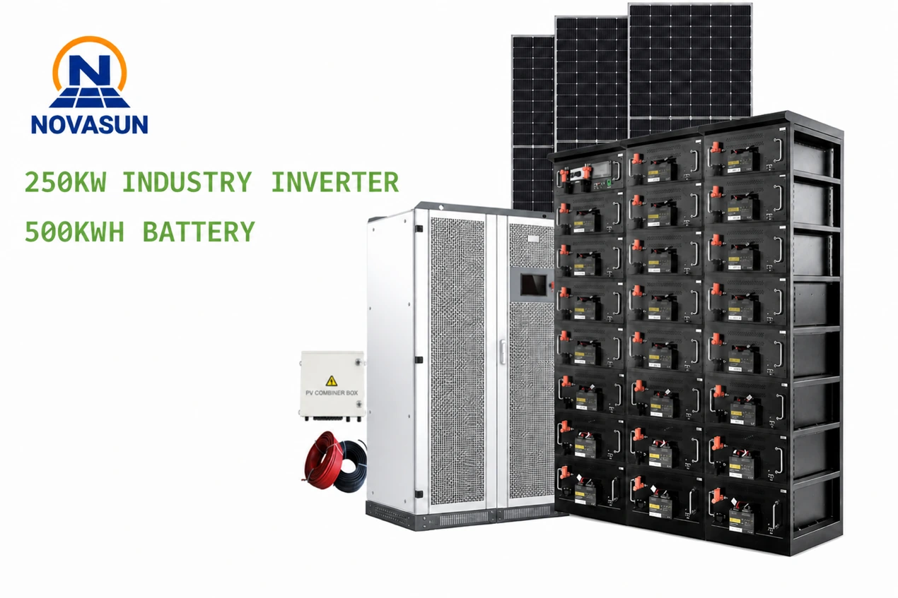 250kW/500kWh Hybrid Solar Microgrid for Remote Sites & Islands