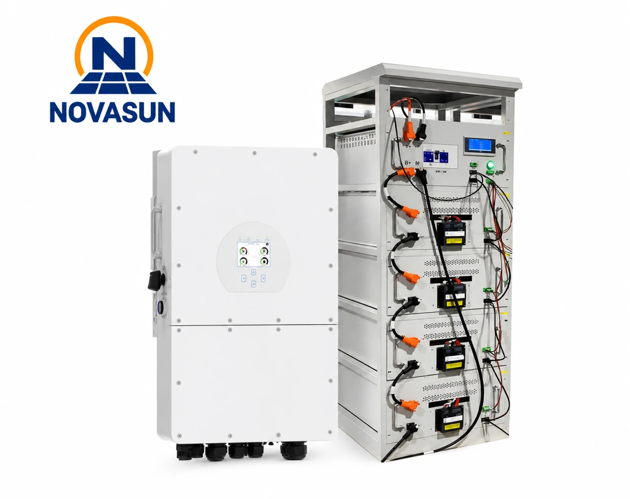 Hybrid inverter and rack battery thumbnail