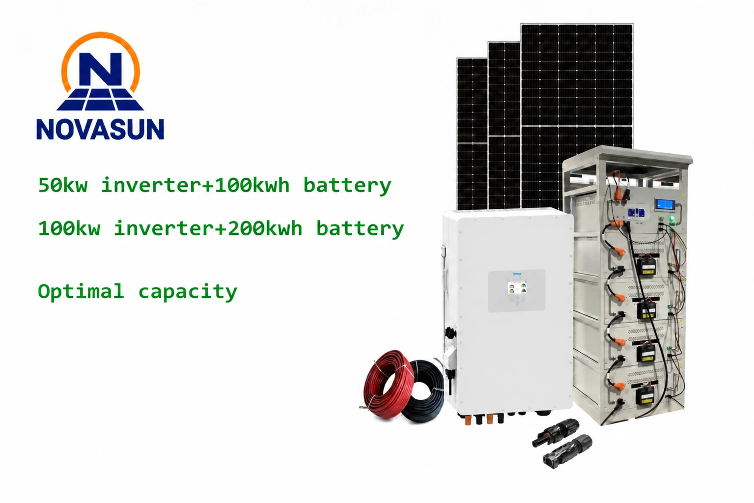 Commercial hybrid inverter and battery system thumbnail