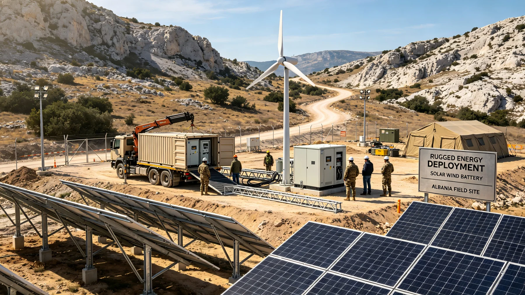 Hybrid Wind-Solar Power System in Albania — project illustration 1