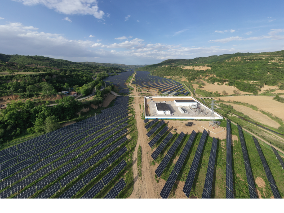 Utility-scale ground-mounted solar project