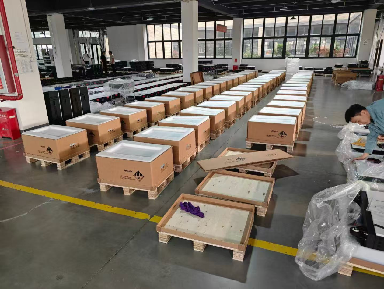 Wheeled lithium battery production and project preparation
